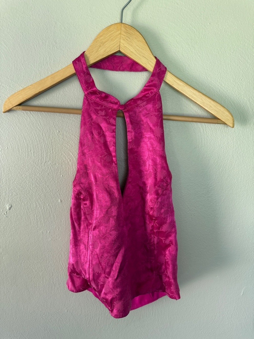 Zara Fuchsia Pink Halter Tank Top - Picture 1 of 7